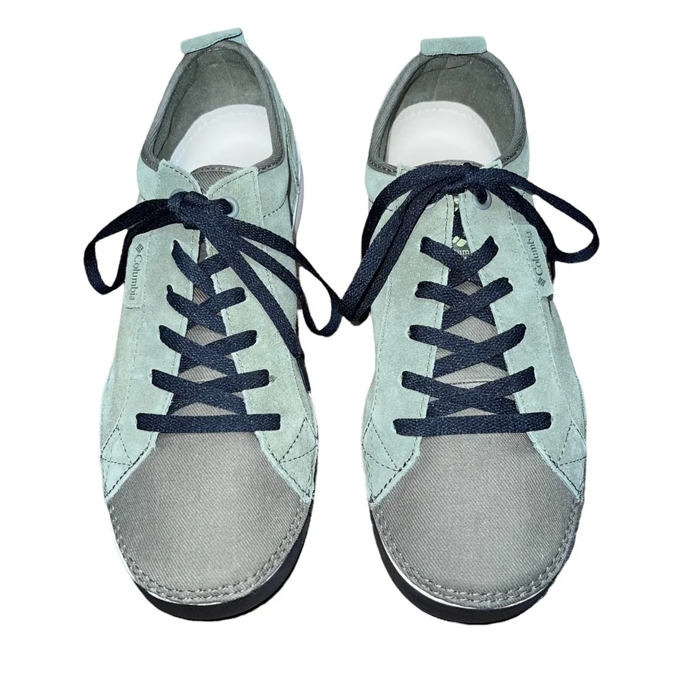 Columbia Bridgeport Lace Up Suede and Canvas Shoes - Picture 3 of 16